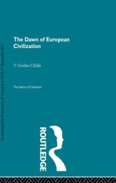 book The Dawn of European Civilization