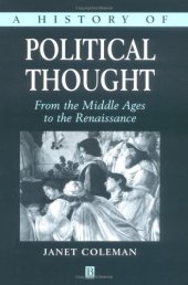 book A History of Political Thought: From the Middle Ages to the Renaissance