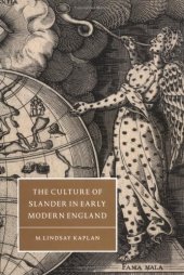 book The Culture of Slander in Early Modern England