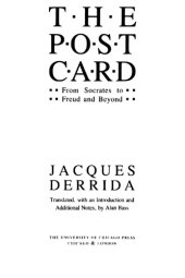 book The Post Card: From Socrates to Freud and Beyond