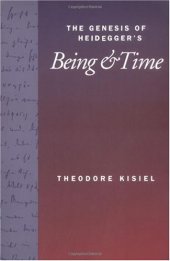 book The Genesis of Heidegger's Being and Time