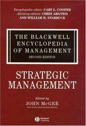 book The Blackwell Handbook of Strategic Management