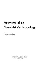 book Fragments of an anarchist anthropology