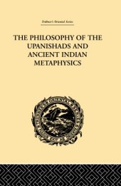 book Philosophy of the Upanishads and ancient indian metaphysics