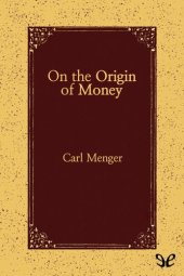 book On the Origin of Money