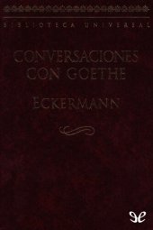 book Conversaciones con Goethe