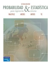 book Probabilidad y estadística para ingeniería y ciencias