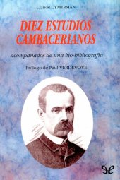 book Diez estudios cambacerianos