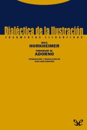 book Dialéctica de la Ilustración