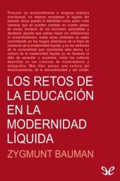 book Los retos de la educación en la modernidad líquida