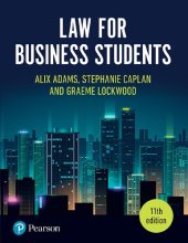 book Law for Business Students, 11th Edition