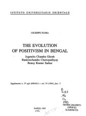 book The evolution of positivism in Bengal : Jogendra Chandra Ghosh, Bankimchandra Chattopadhyay, Benoy Kumar Sarkar