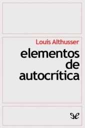 book Elementos de autocrítica