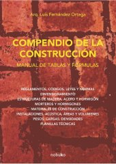 book Compendio de La construccion: manual de tqblas y formulas