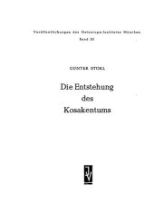 book Die Entstehung des Kosakentums