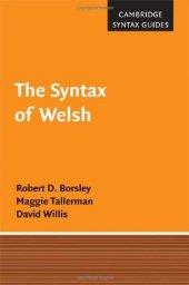 book The Syntax of Welsh