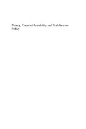 book Money, Financial Instability And Stabilization Policy