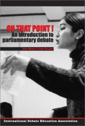 book On That Point!: An Introduction to Parliamentary Debate