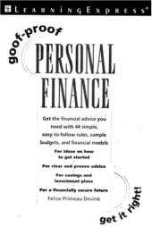 book Goof-Proof Personal Finance