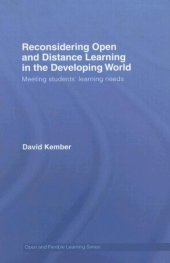 book Reconsidering Open and Distance Learning in the Developing World: Meeting Students' Learning Needs