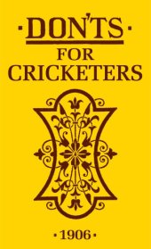 book Don'ts for Cricketers