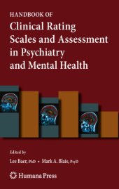 book Handbook of Clinical Rating Scales and Assessment in Psychiatry and Mental Health