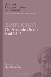 book On Aristotle On the soul 3.1-5