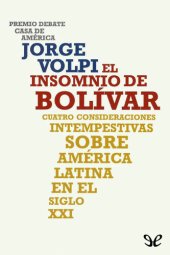 book El insomnio de Bolívar