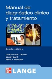 book Manual de diagnóstico clínico y tratamiento