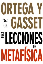 book Unas lecciones de metafísica