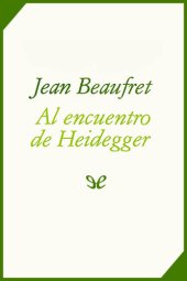 book Al encuentro de Heidegger