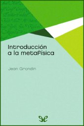 book Introducción a la metafísica