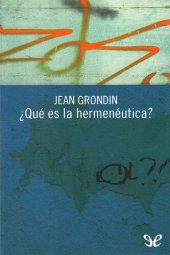 book ¿Qué es la hermenéutica?