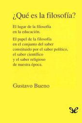 book ¿Qué es la filosofía?