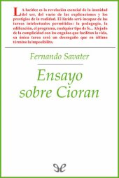 book Ensayo sobre Cioran