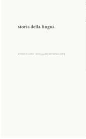 book Storia della lingua