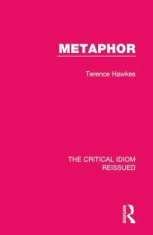 book Metaphor: The Critical Idiom Reissued