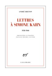 book Lettres à Simone Kahn: 1920-1960