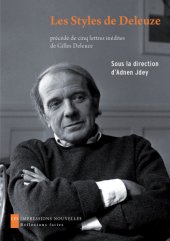 book Les styles de Deleuze esthétique et philosophie