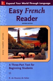 book Easy French reader: a three-part text for beginning students