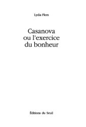 book Casanova ou l'Exercice du bonheur