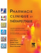 book Pharmacie clinique et thèrapeutique