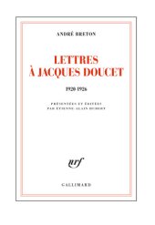 book Lettres à Jacques Doucet: 1920-1926