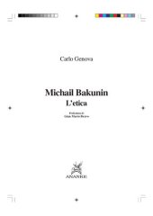 book Michail Bakunin. L'etica