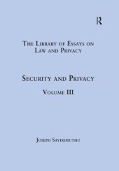 book Security And Privacy