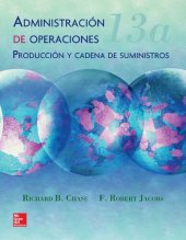 book Administración de operaciones : producción y cadena de suministros