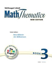 book Math Thematics Book 3, Grade 8: Mcdougal Littell Maththematics