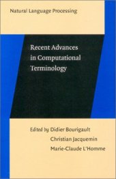 book Recent Advances in Computational Terminology