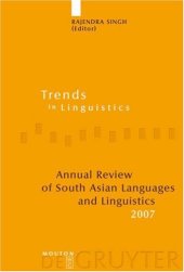 book Annual Review of South Asian Languages and Linguistics: 2007