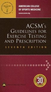 book ACSM's Guidelines for Exercise Testing and Prescription